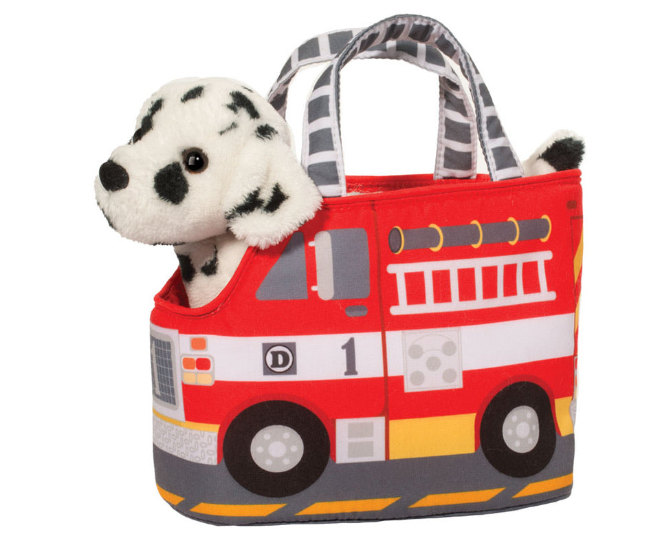 Fire Truck Pet Sak w/Dalmation
