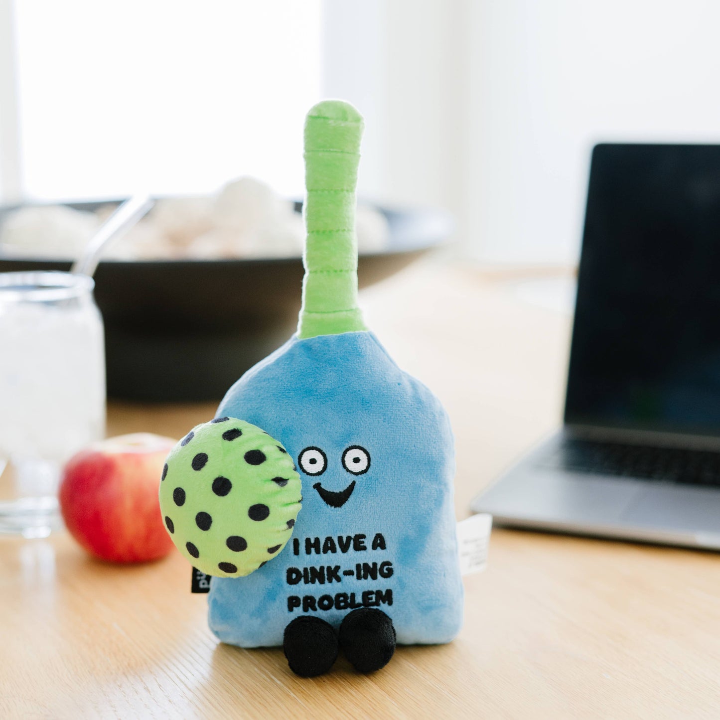 Pickleball Plush Gift Soft Cuddly Toy Funny Cute Stuffed