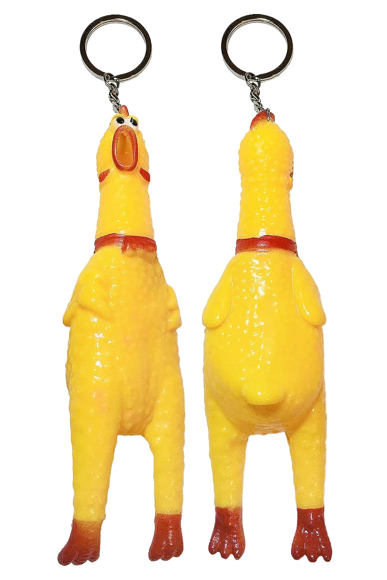 Screaming Chicken Keychain