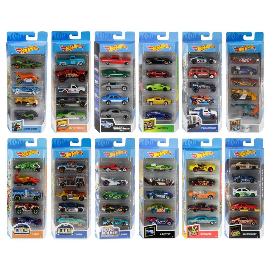 Hot Wheels 5 Pk Ast