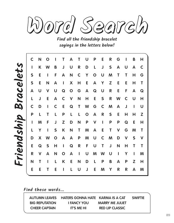 Taylor Swift Color Activity Book