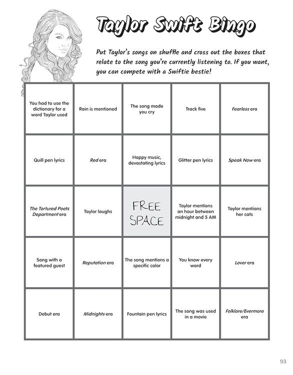 Tswift Forever Color Book