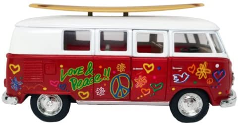Vw Classic Bus with Surfboard