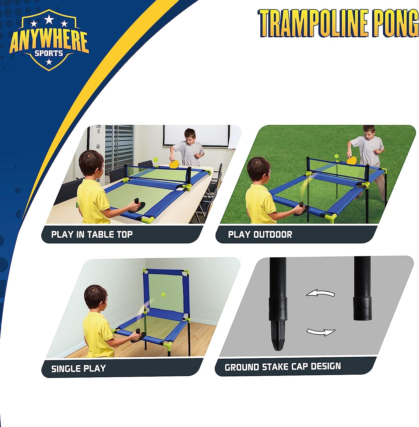 Trampoline Pong Table