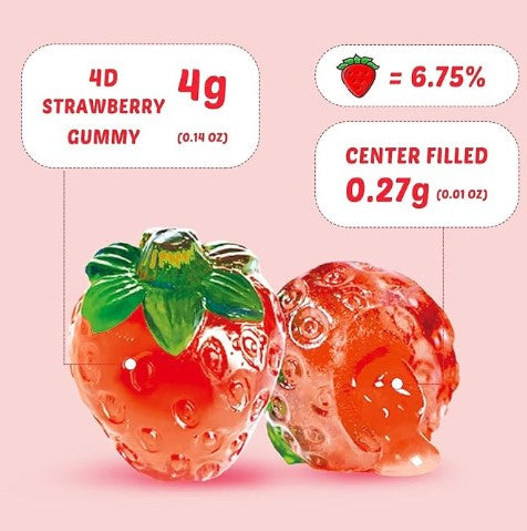 4d Fruit Gummy Strawb