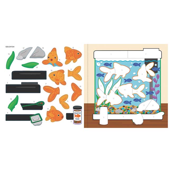 My First Color-by-Sticker Book Pets