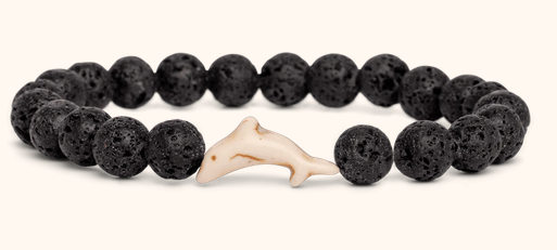 Lava Stone Dolphin