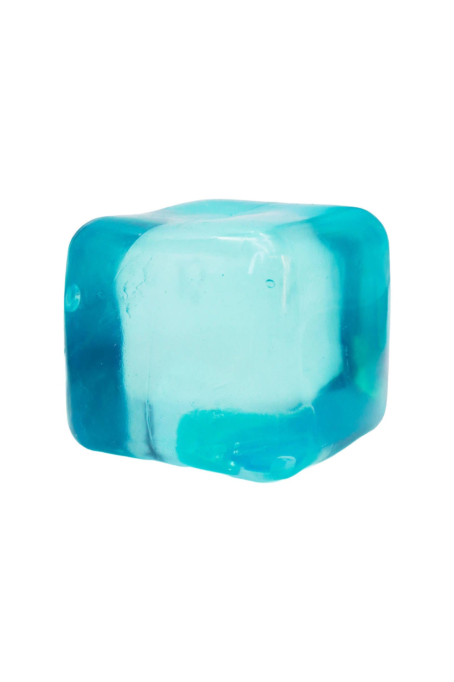 Clear Solid Cube Thick Maltose Putty Filled Squishy
