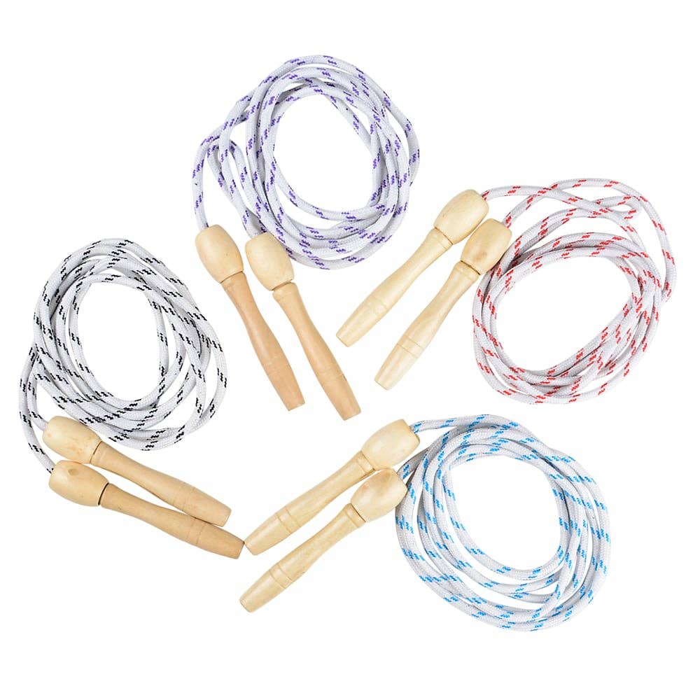 JUMP ROPE WOODEN HANDLE 7 FT