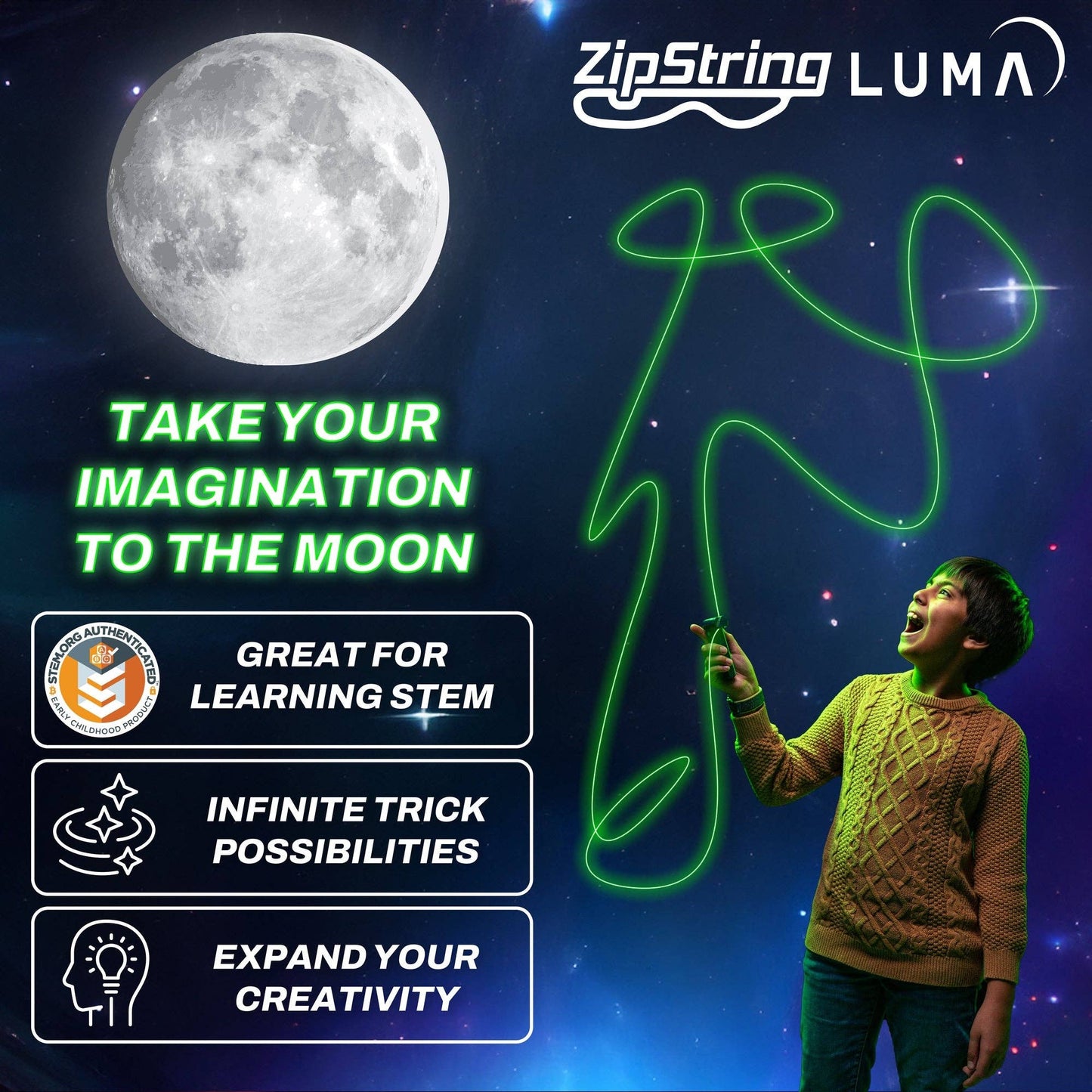 ZipString® Luma Try Me Box