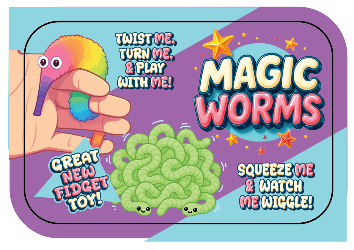 So Much Fun! Magic Worms Fidget Toy