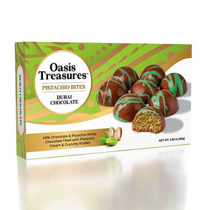 Dubai Chocolate Pistachio Bites by Oasis Treasures (80g)