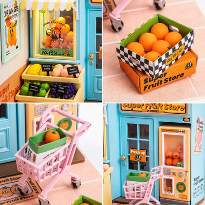 DIY Miniature House Kit: Daily VC Fruit Store