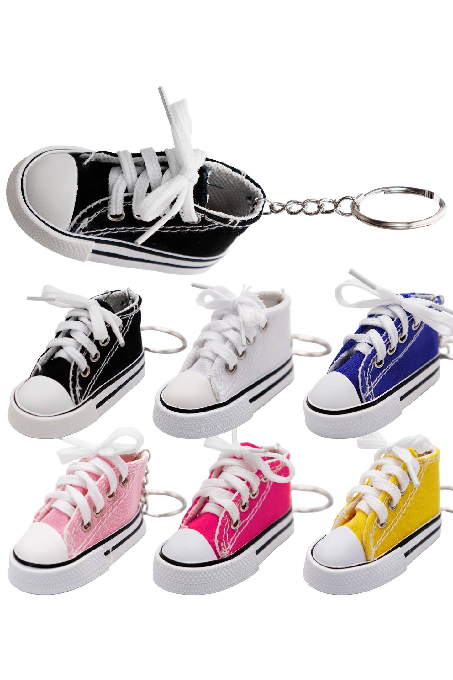Canvas Rubber Sole Sneakers Key Chain