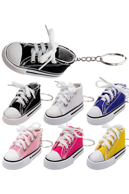 Canvas Rubber Sole Sneakers Key Chain