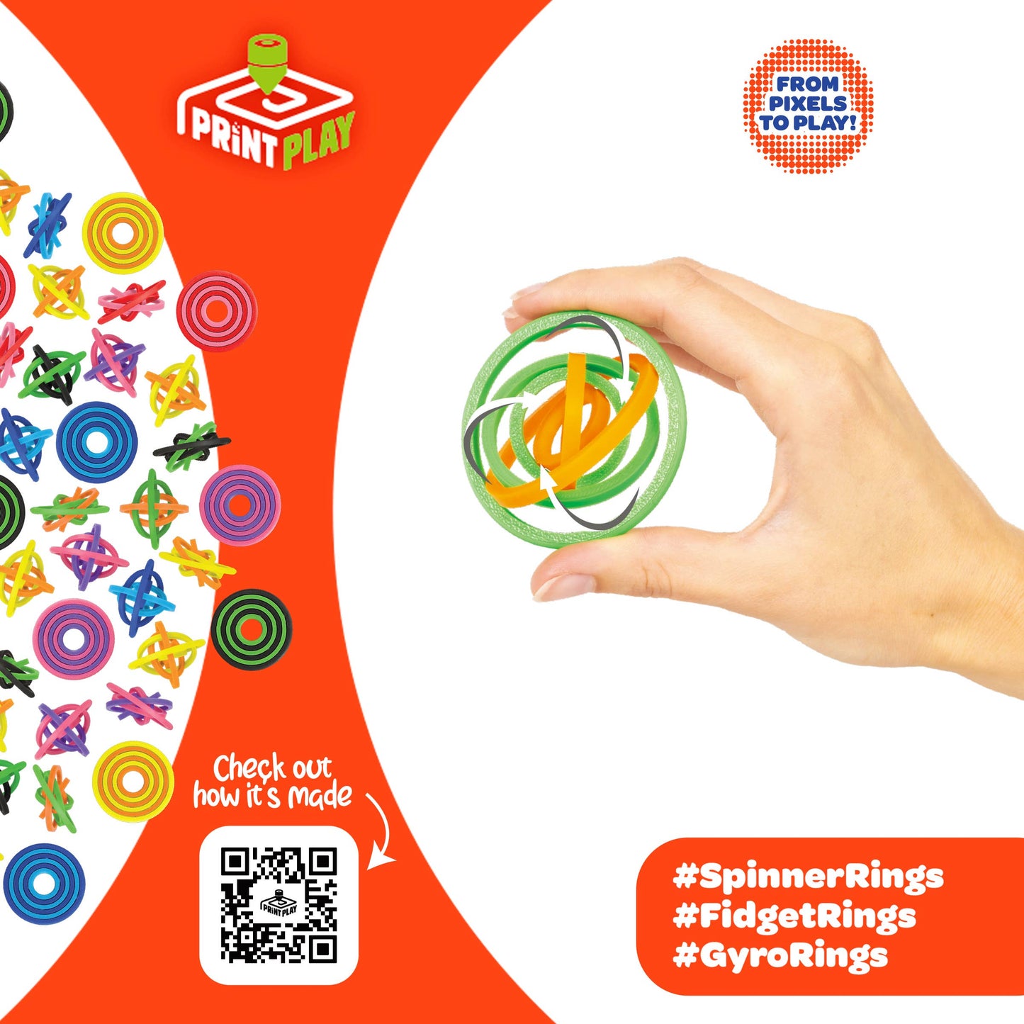 Orbital Rings Fidget Toys Blind bag