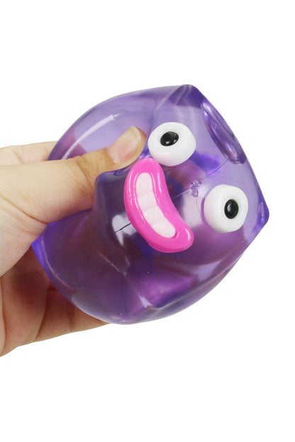 Emoticon Face Clear Cube Maltos Squishy