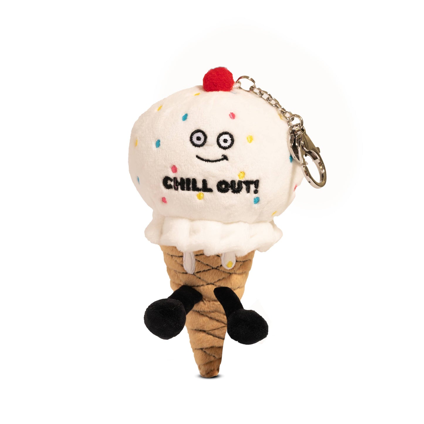 Plush Ice Cream Bag Charm  Soft Cuddly Toy Funny Cute Gift