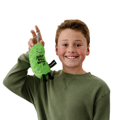 Dill Pickle Bag Charm Plush  Soft Cuddly Toy Funny Cute Gift