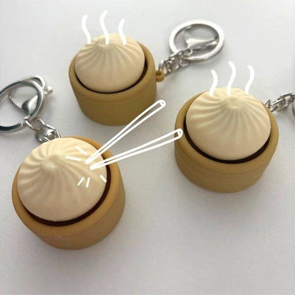 Original Dumpling Clicker Keyring – Mini Stress Relief Figet