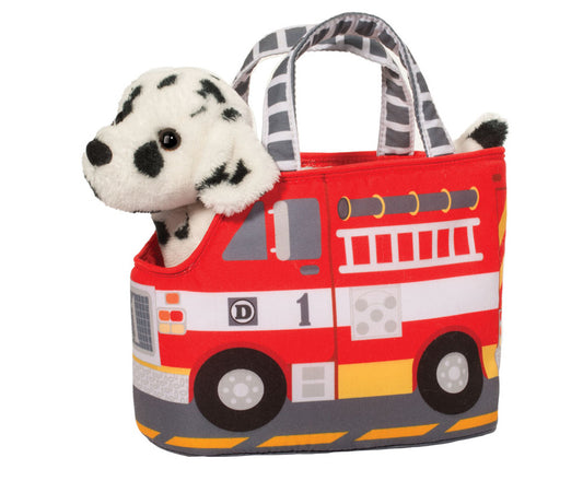 Fire Truck Pet Sak w/Dalmation
