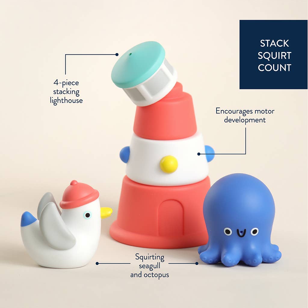 Itzy Stack & Squirt™ Bath + Water Toy