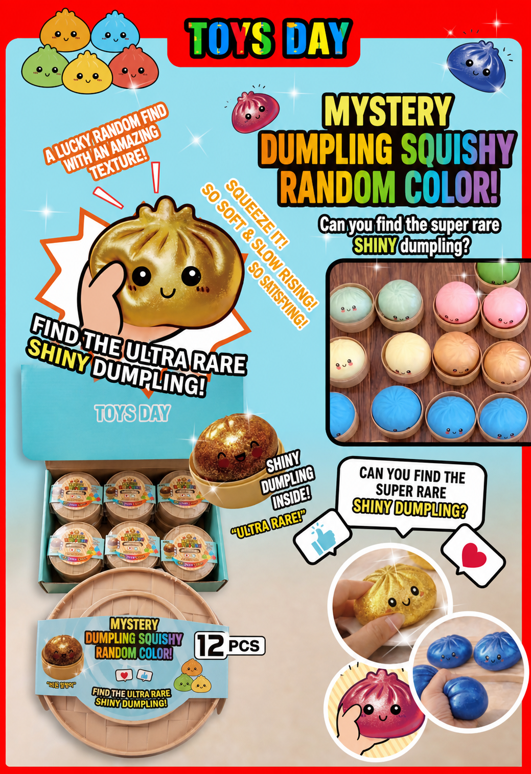 Viral Find Mystery Dumpling Squishy – Limited Stock