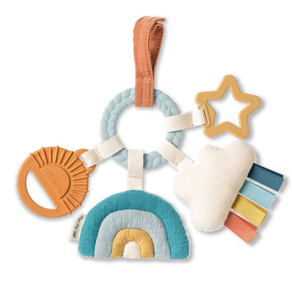 Bitzy Busy Ring™ Teething Activity Toy: High Contrast