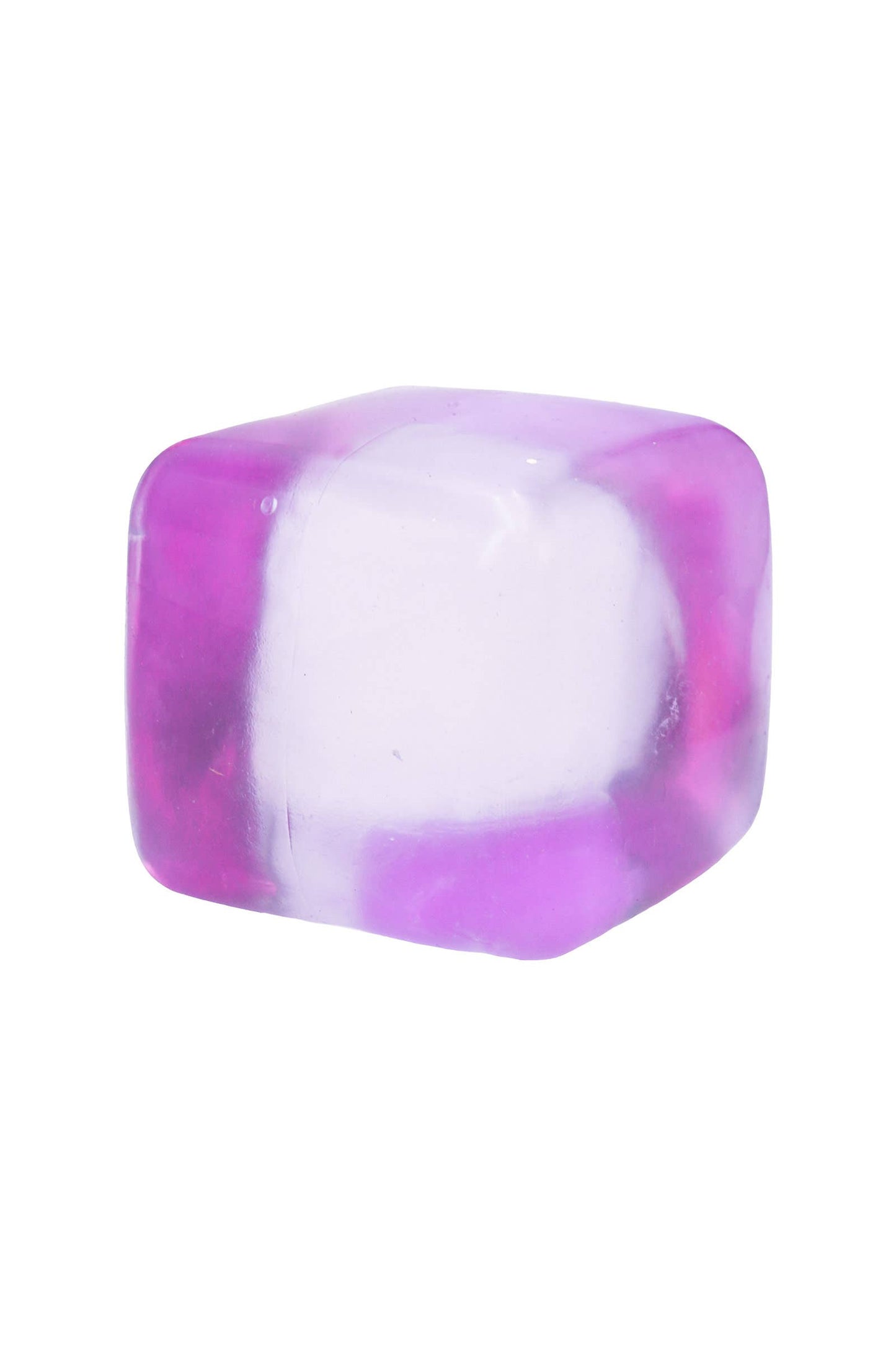 Clear Solid Cube Thick Maltose Putty Filled Squishy