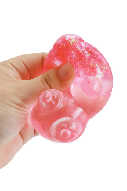 Cute Jelly Bear Glittery Maltose Putty Filled Squishy: ASSORTED / ONE SIZE