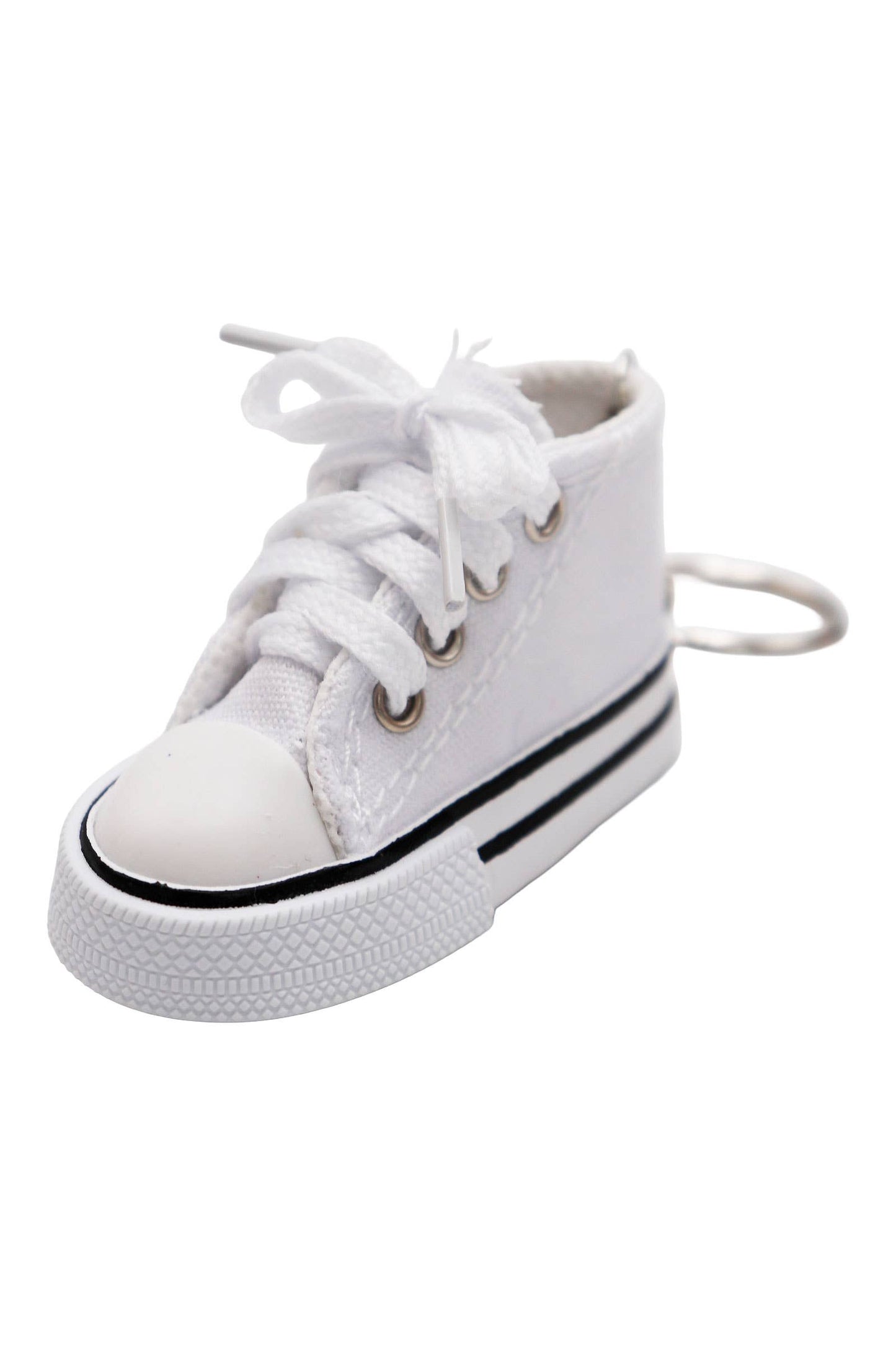 Canvas Rubber Sole Sneakers Key Chain