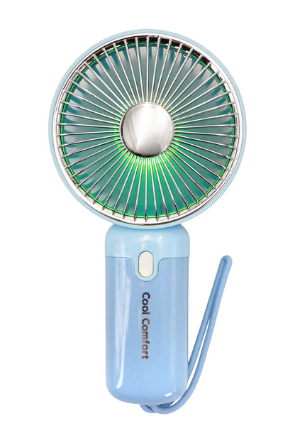 Glossy Pastel LED Light-Up Portable Electric Fan