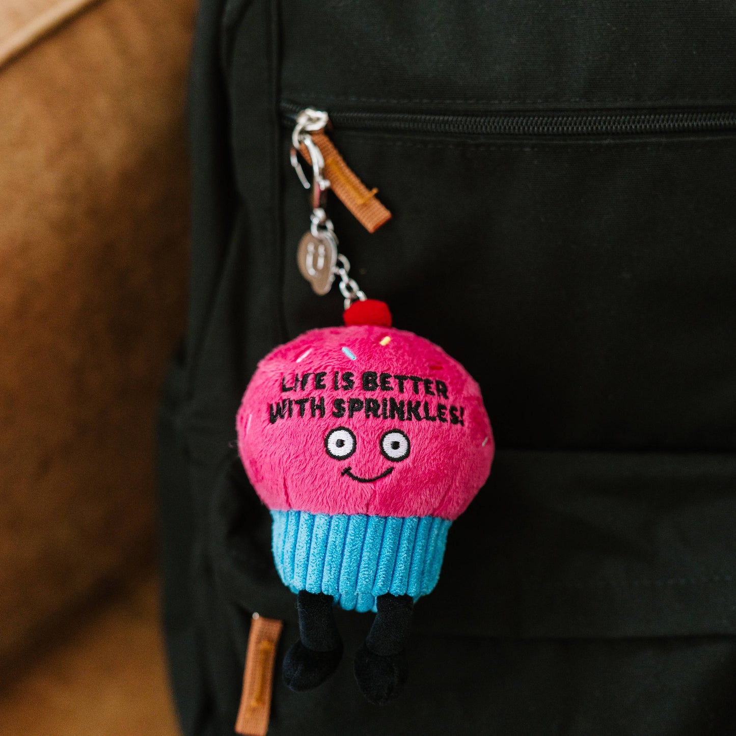 Cute Plush Cupcake Bag Charm  Soft Cuddly Toy Funny Gift
