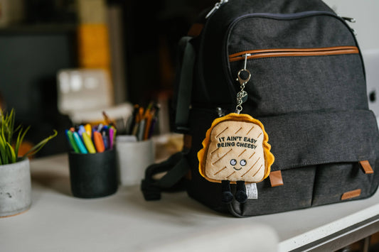 Grilled Cheese Sandwich Plush Bag Charm It Ain'T Easy Toy