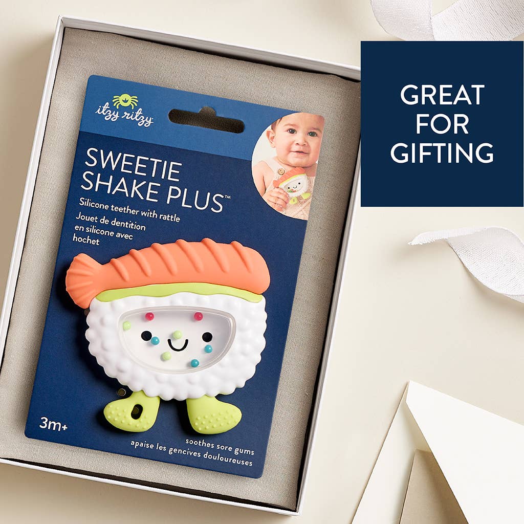 Sweetie Shake Plus™ - Teething + Rattle Toy: Sushi