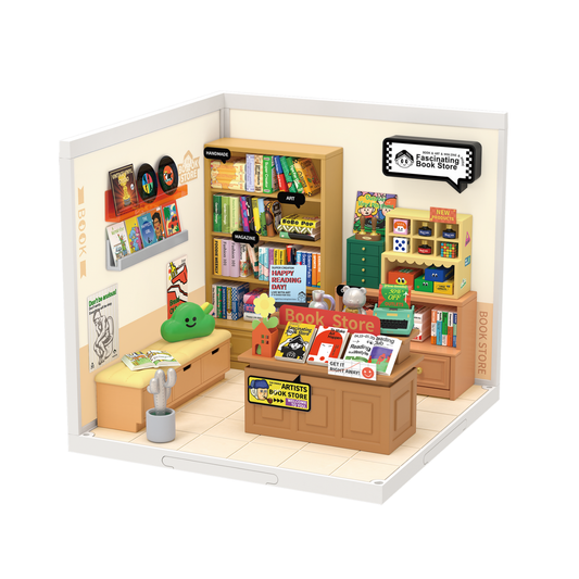 DIY Miniature House Kit: Fascinating Book Store