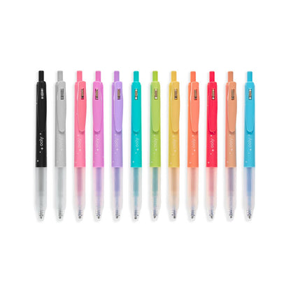 Oh My Glitter!: Retractable Glitter Ink Gel Pens (Set of 12)