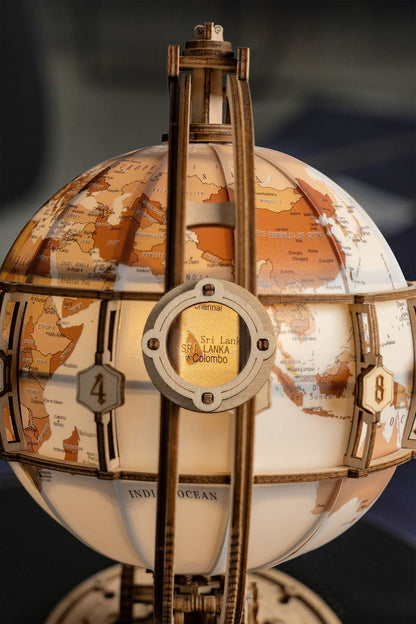 DIY Wooden Puzzle: Luminous Globe