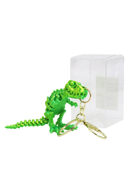 Dinosaur Fossil 3d Printed Articulated Key Chain