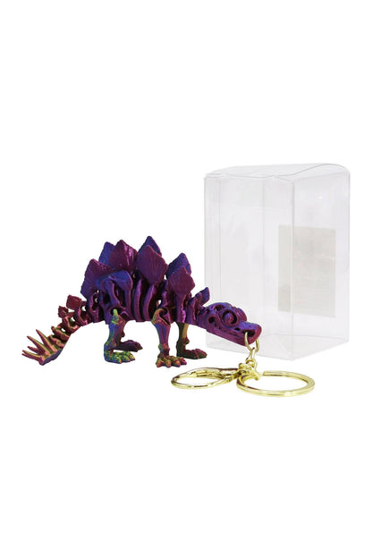 Dinosaur Fossil 3d Printed Articulated Key Chain