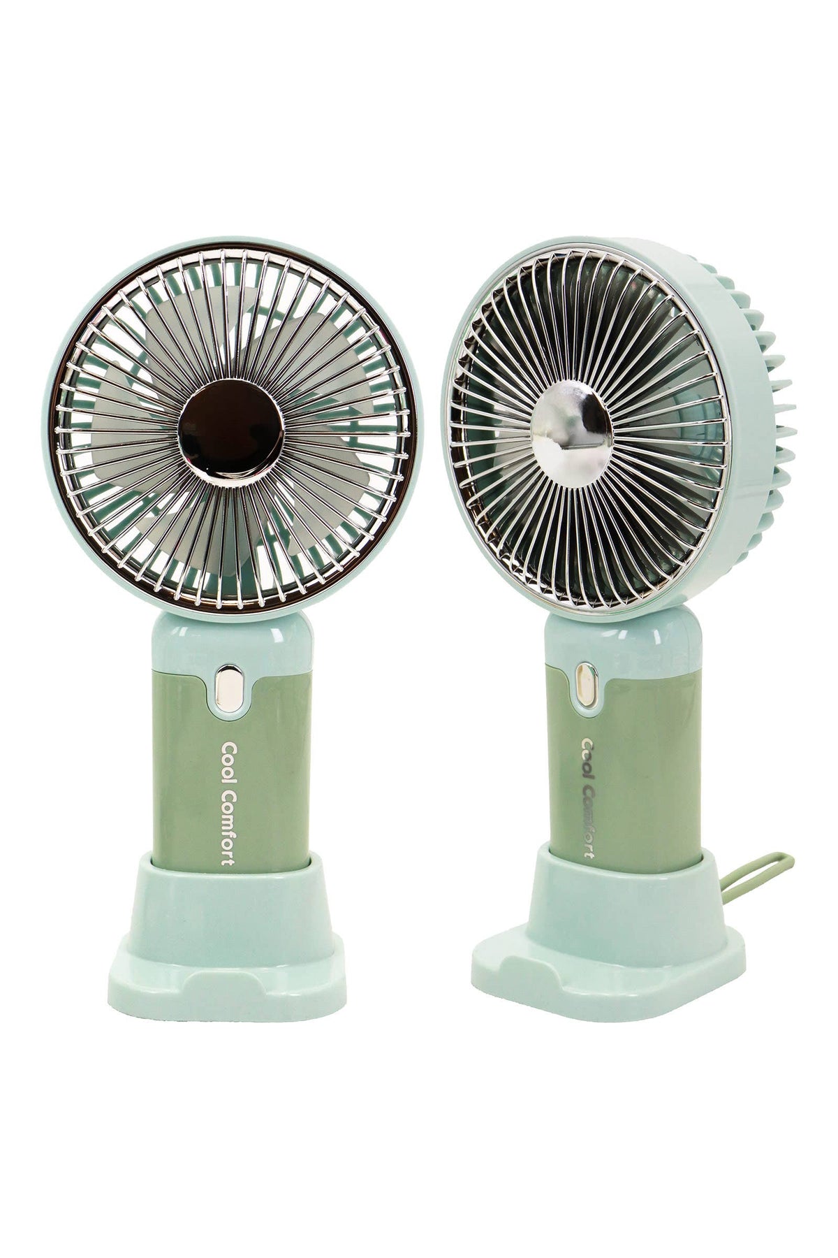 Glossy Pastel LED Light-Up Portable Electric Fan