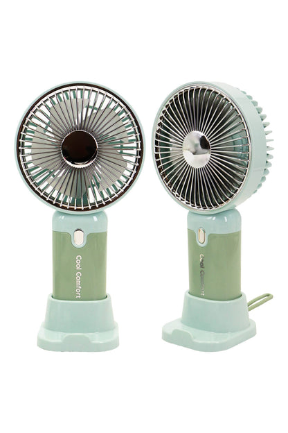 Glossy Pastel LED Light-Up Portable Electric Fan