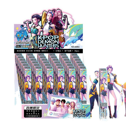KPOP demon hunters black gel pen blind box