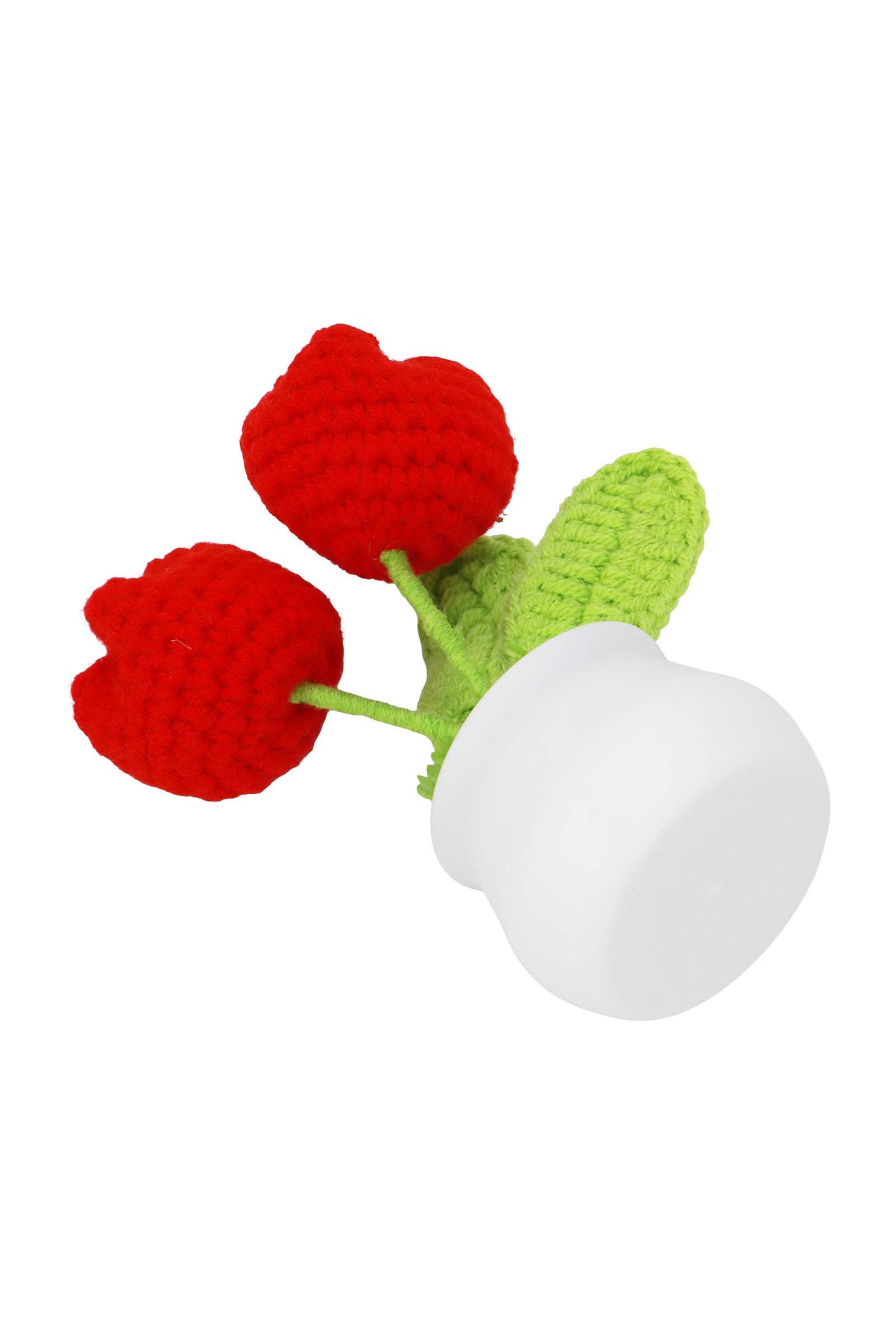 Blooming Tulip Crochet Knitted Flower Pot