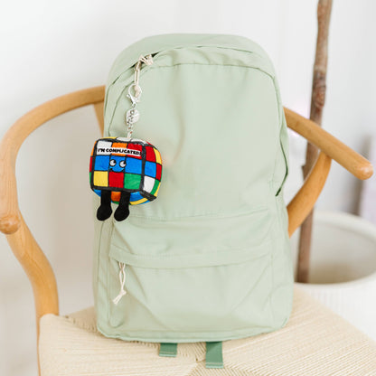 Cube Plush Plush Bag Charm  Soft Cuddly Toy Funny Cute Gift