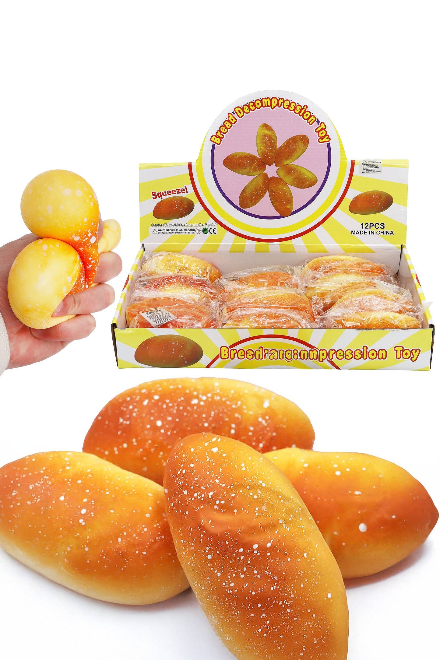 Baguette Fluffy Slime Filled Soft Squishy Toy: As Shown / One Size