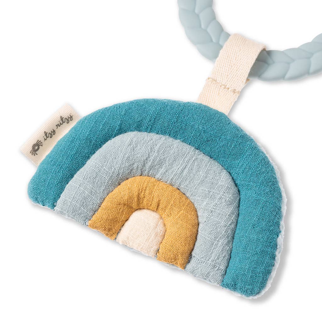 Bitzy Busy Ring™ Teething Activity Toy: High Contrast