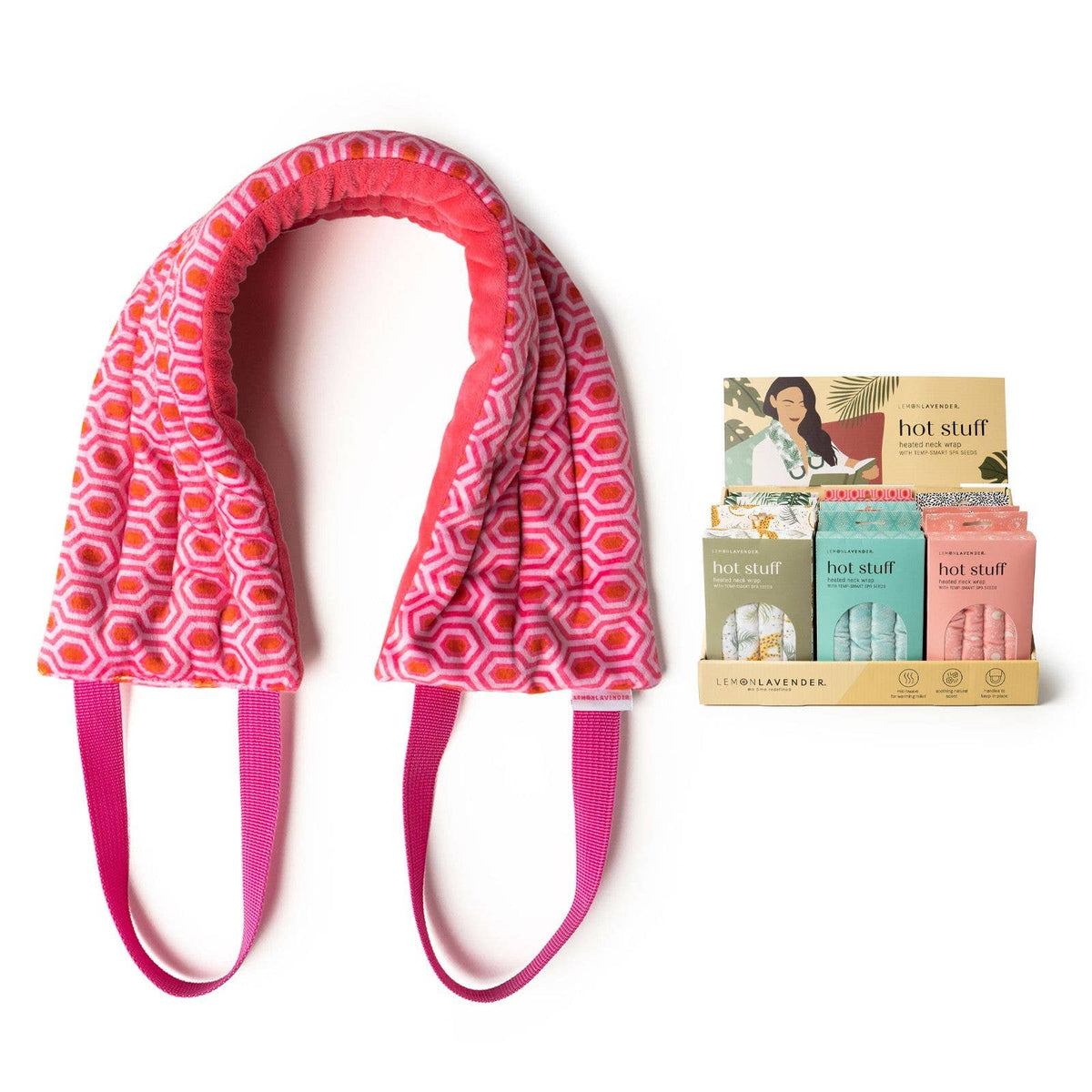Lemon Lavender Hot Stuff Heated Neck Wrap