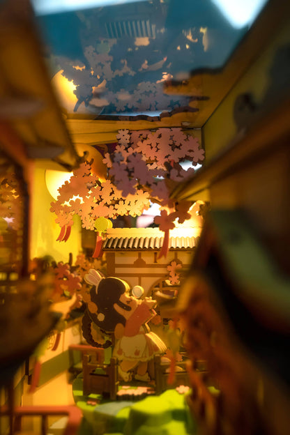 DIY Book Nook Kit: Falling Sakura