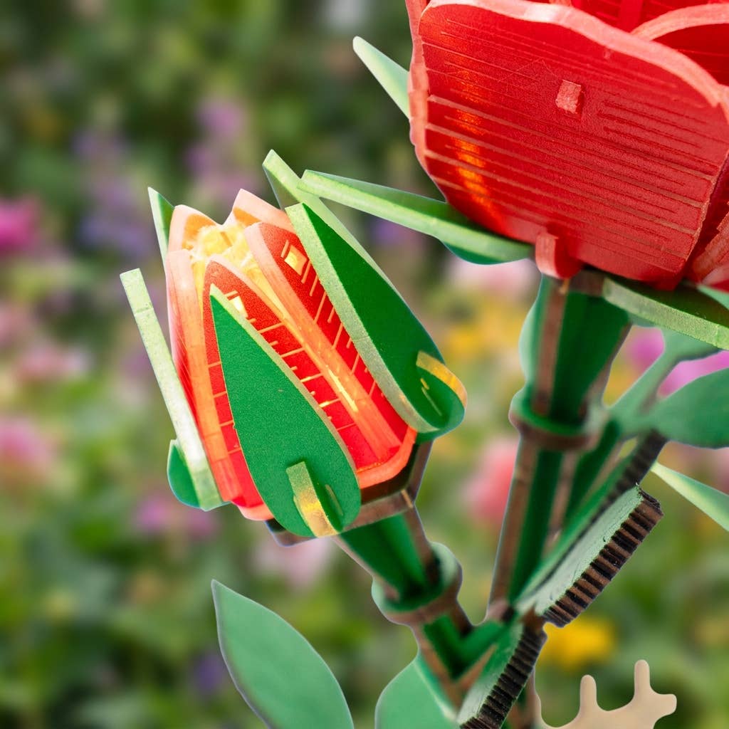 DIY Flower light Kit: Red Rose